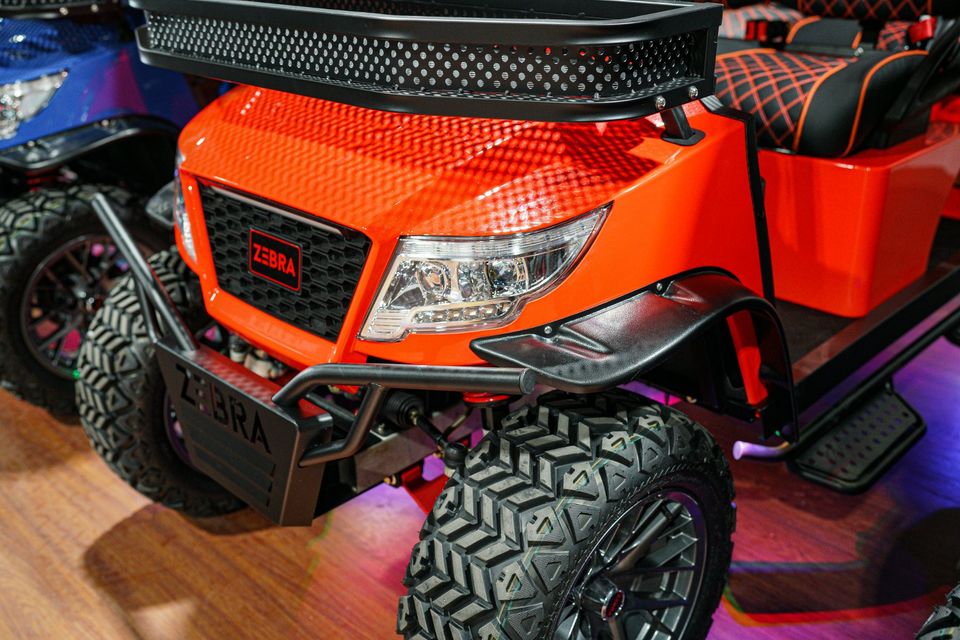 Golf Car Orange 6 Seats