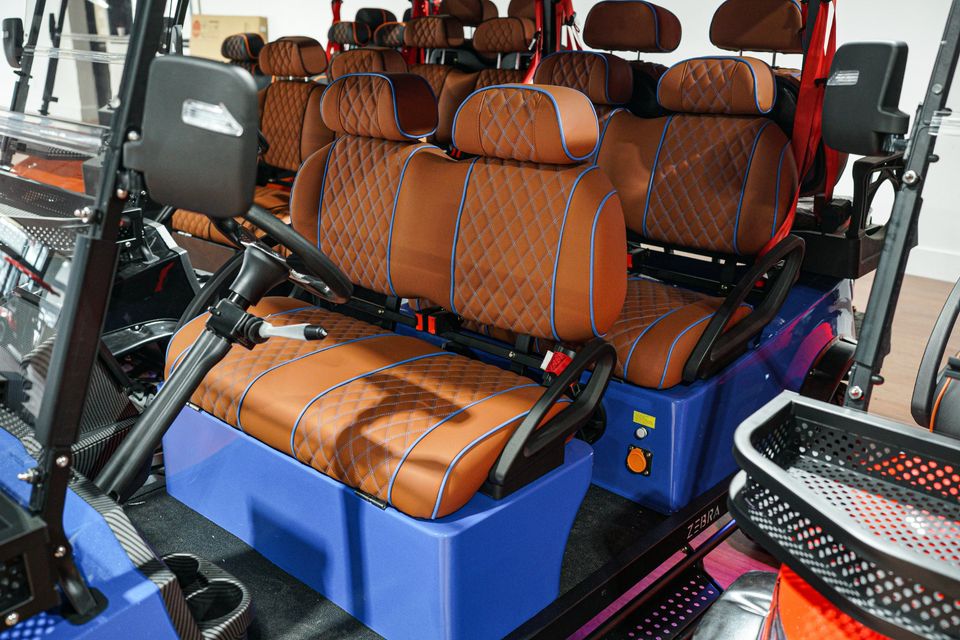 Blue Golf Car 6 seats
