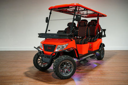 Golf Car Orange 6 Seats