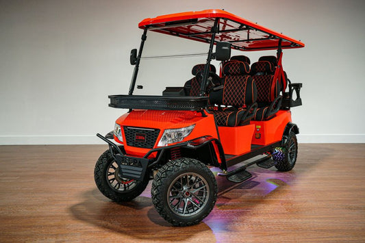 Golf Car Orange 6 Seats