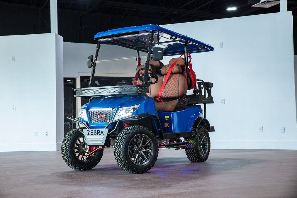 Blue Golf Car 4 seat