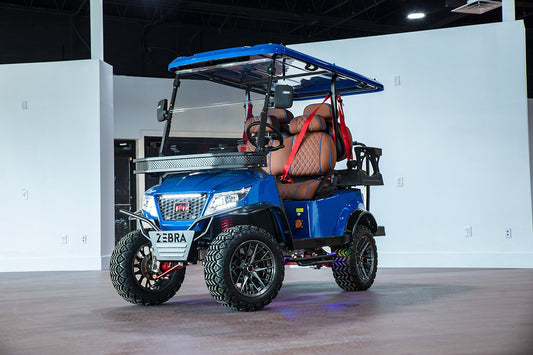Blue Golf Car 4 seat