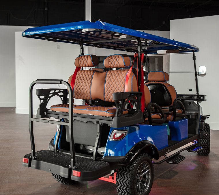 Blue Golf Car 4 seat